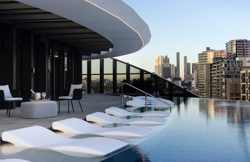 Background image for Melbourne's New Marriott Hotel Opens This Month with a Rooftop Bar and Heated Infinity Pool