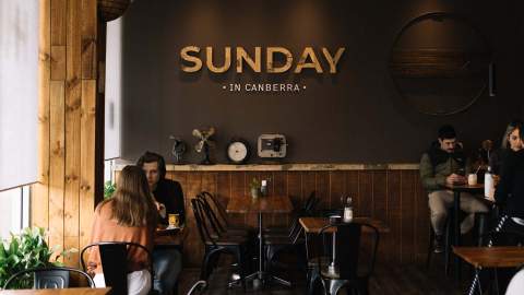 Sunday in Canberra Cafe