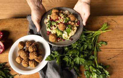 Background image for Bite-Sized: Three Easy, Meat-Free Dishes with Riyad Seewan of Henrietta Charcoal Chicken