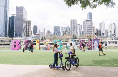 Beam Is Brisbane's New Purple-Hued E-Bike and E-Scooter Service with Designated Parking Spots