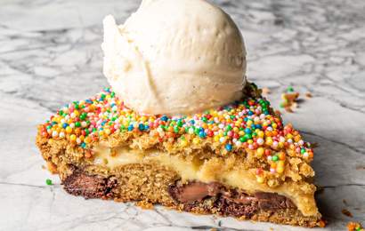 Background image for Gelato Messina Is Bringing Back Its Bake-at-Home Fairy Bread Cookie Pie