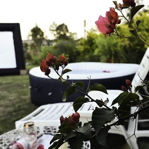 Brisbane's New Hot Tub Cinema Experience Lets You Soak and Watch Movies in Your Own Backyard