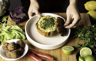 Background image for Bite-Sized: Three Easy, Meat-Free Dishes with Dot Lee of Hartsyard