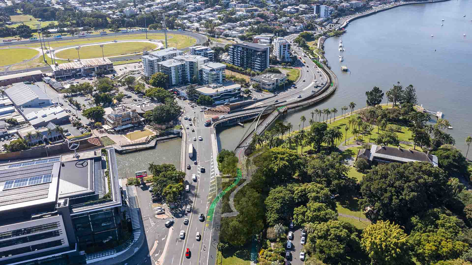 Breakfast Creek Is Getting an 80-Metre Green Bridge That'll Extend Kingsford Smith Drive's Riverwalk