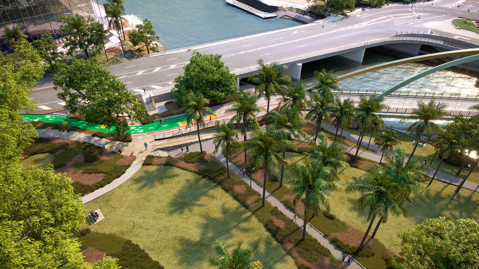 Breakfast Creek Is Getting an 80-Metre Green Bridge That'll Extend Kingsford Smith Drive's Riverwalk