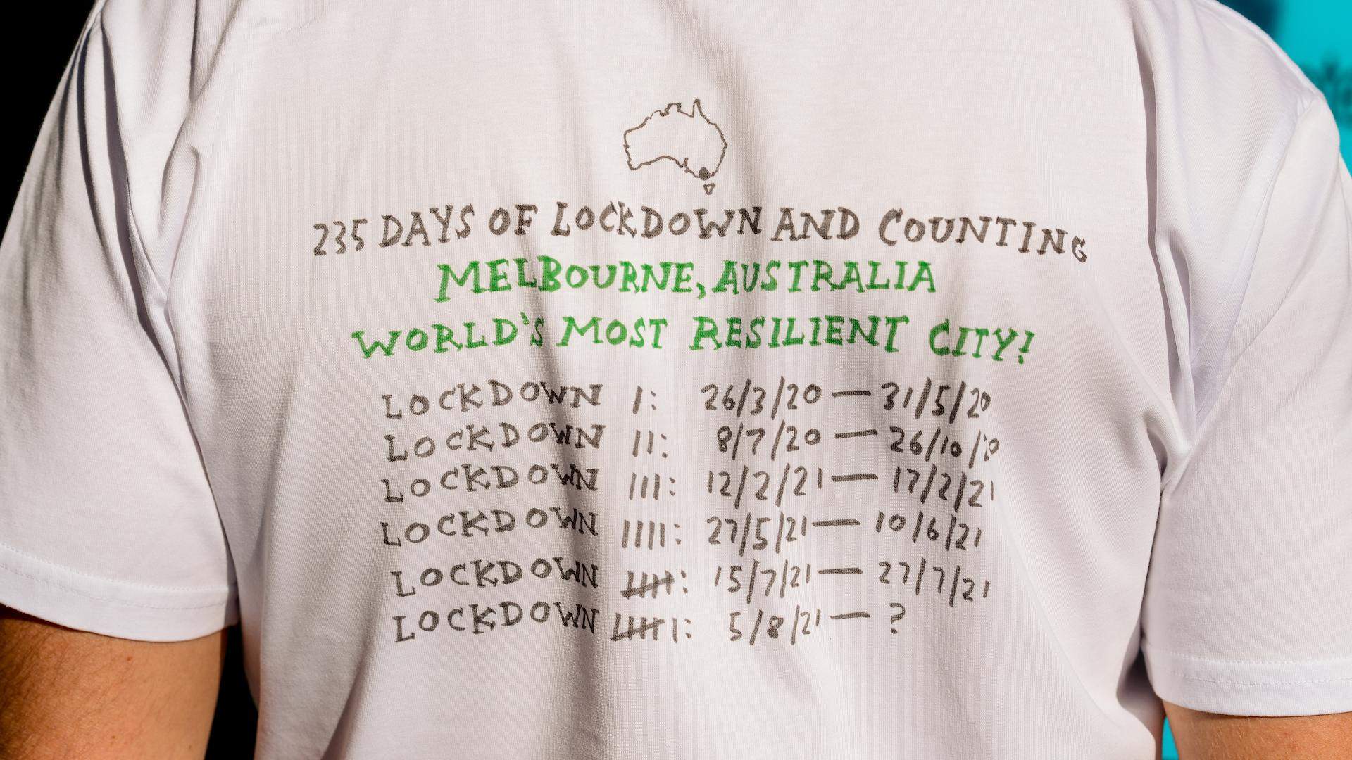 Melbourne's New Limited-Edition Lockdown Commemoration T-Shirt Features Artwork by Oslo Davis