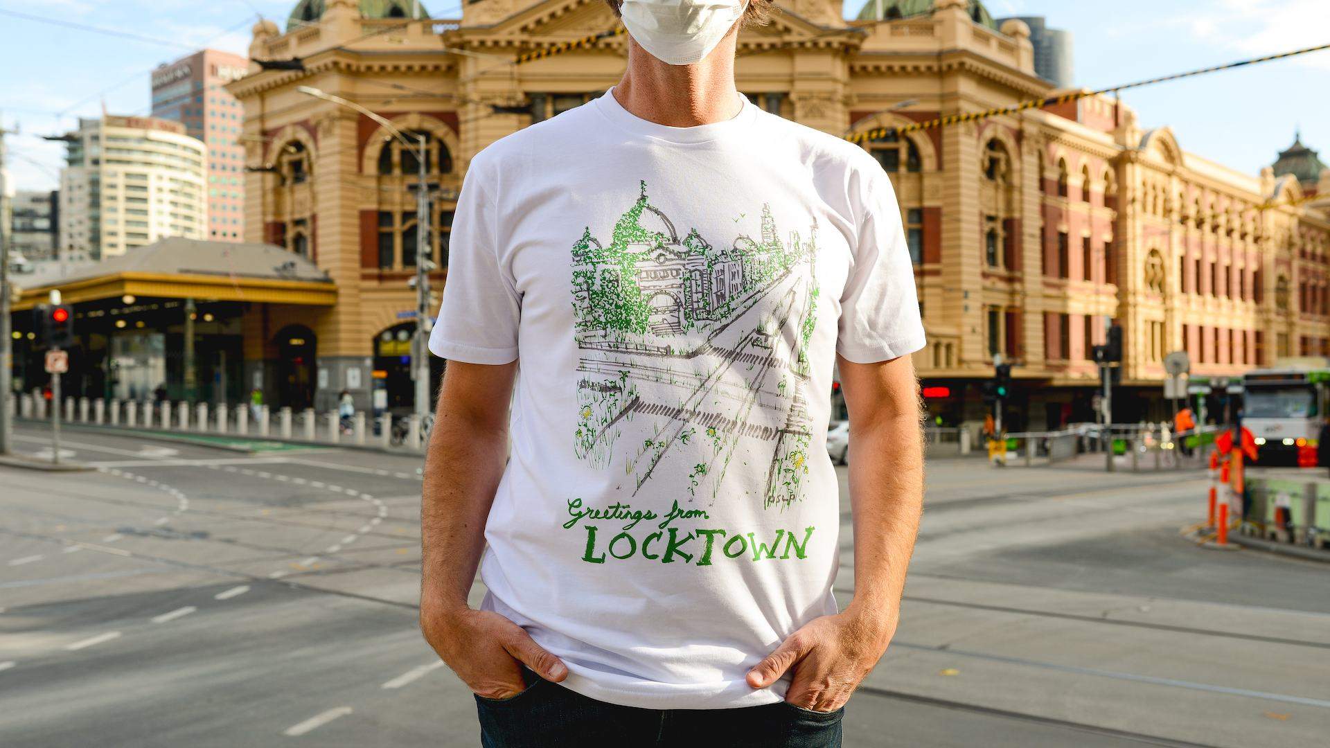 Melbourne's New Limited-Edition Lockdown Commemoration T-Shirt Features Artwork by Oslo Davis
