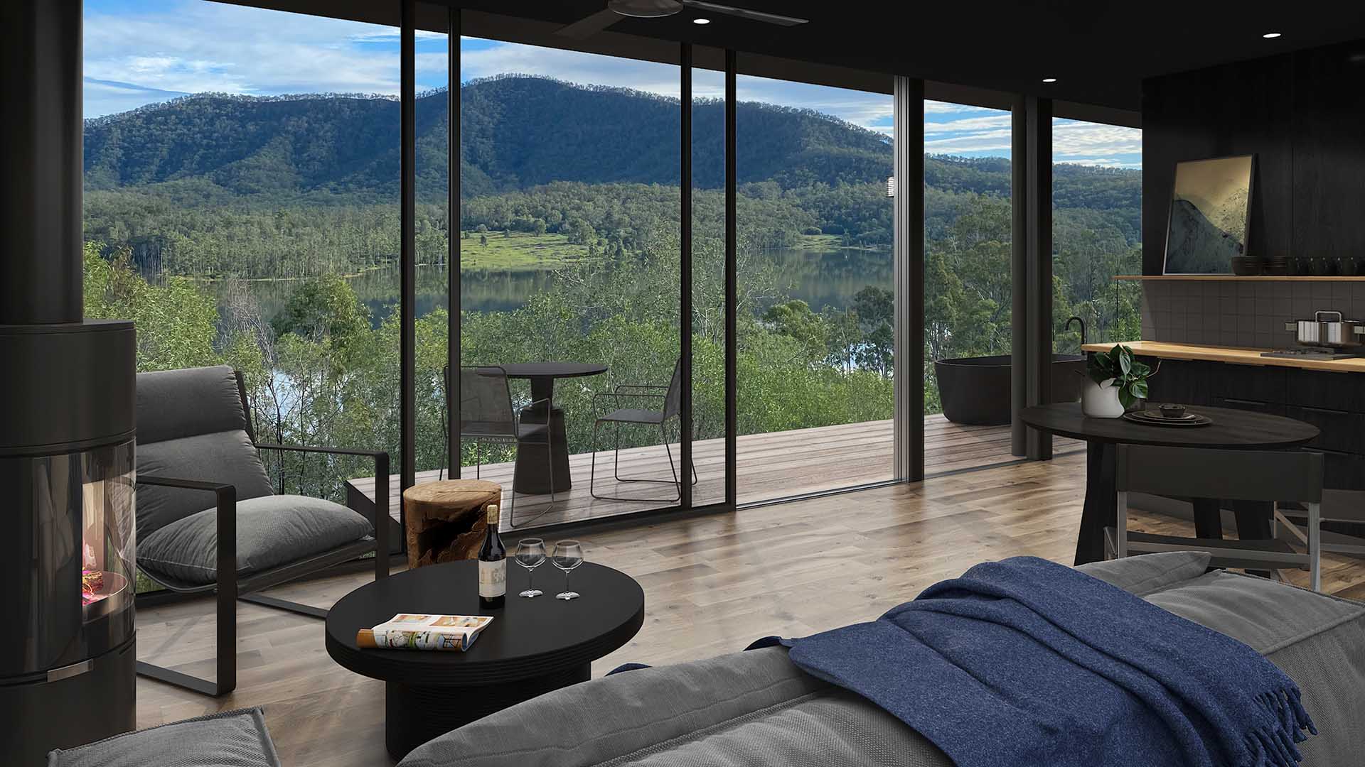 Sprawling Scenic Rim Winery The Overflow 1895 Is Opening Five Lakeside Eco-Cabins This Summer