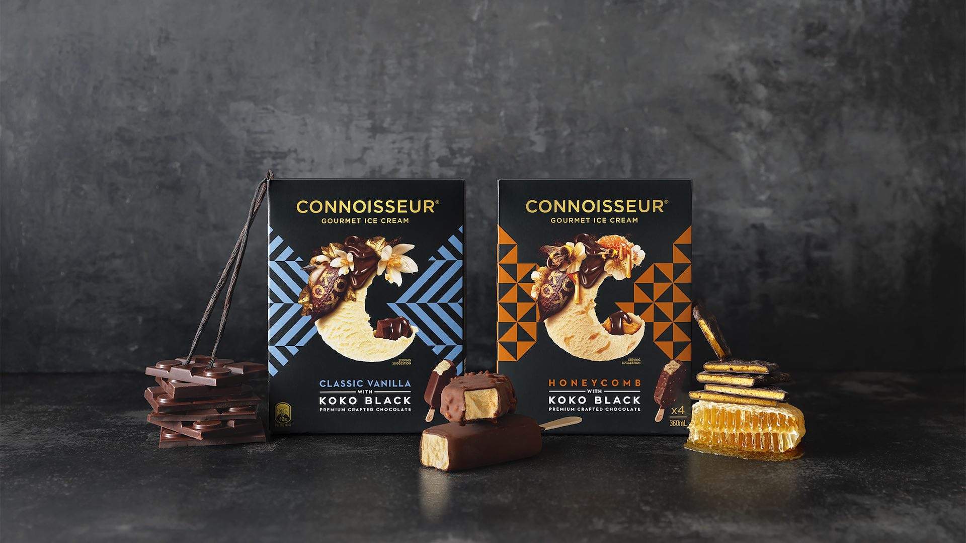 Connoisseur and Koko Black Have Teamed Up for a New Range of Luxurious Ice Cream Sticks
