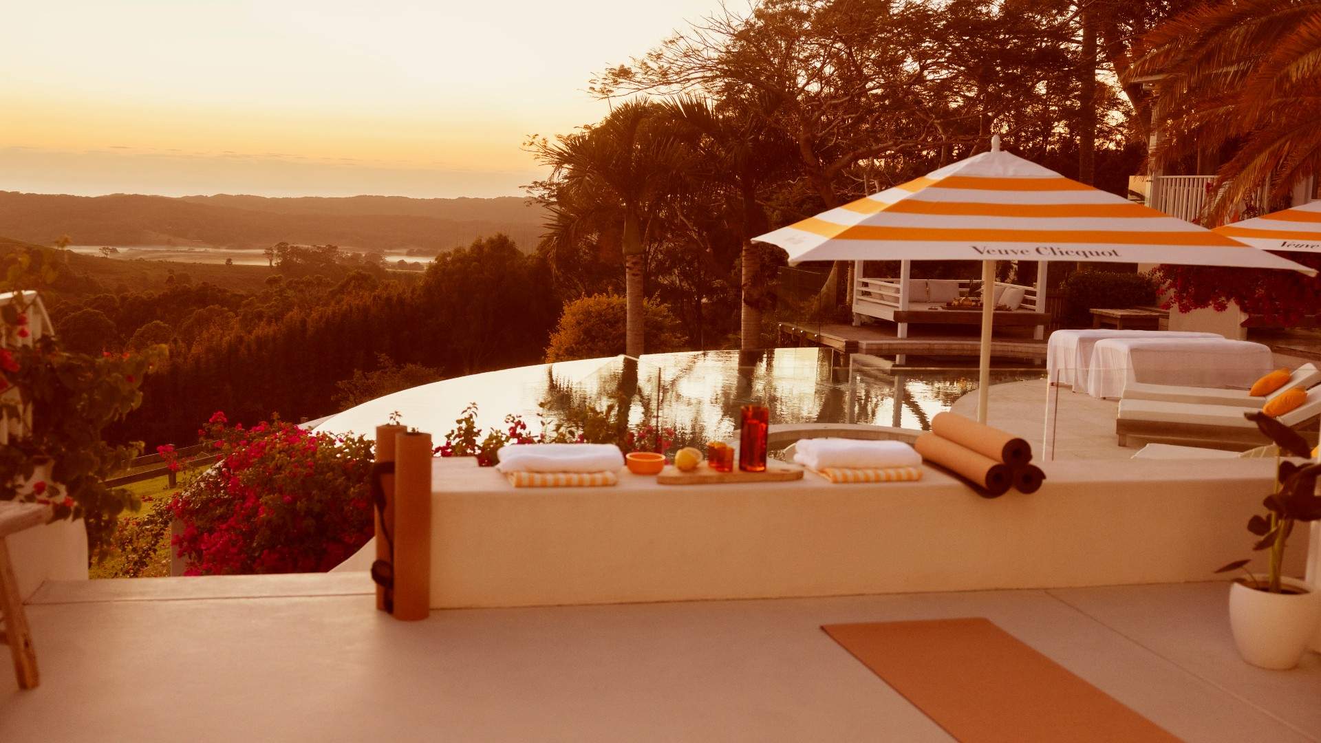 Arrive by Helicopter at Byron Bay's Outrageously Luxe Hotel Clicquot This Summer