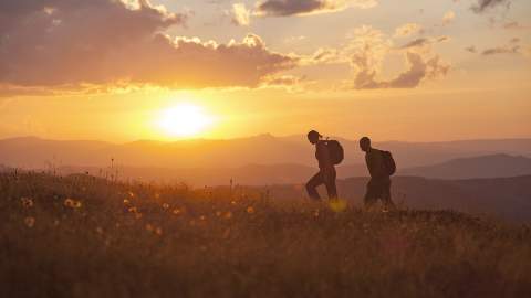 Bushwalking at Razorback - Cathedral Ranges - one of the best walks near Melbourne, Victoria.