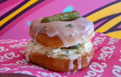 Background image for International Pickle Week Is Back So You Can Get Your Hands on Pickle Doughnuts and Cocktails