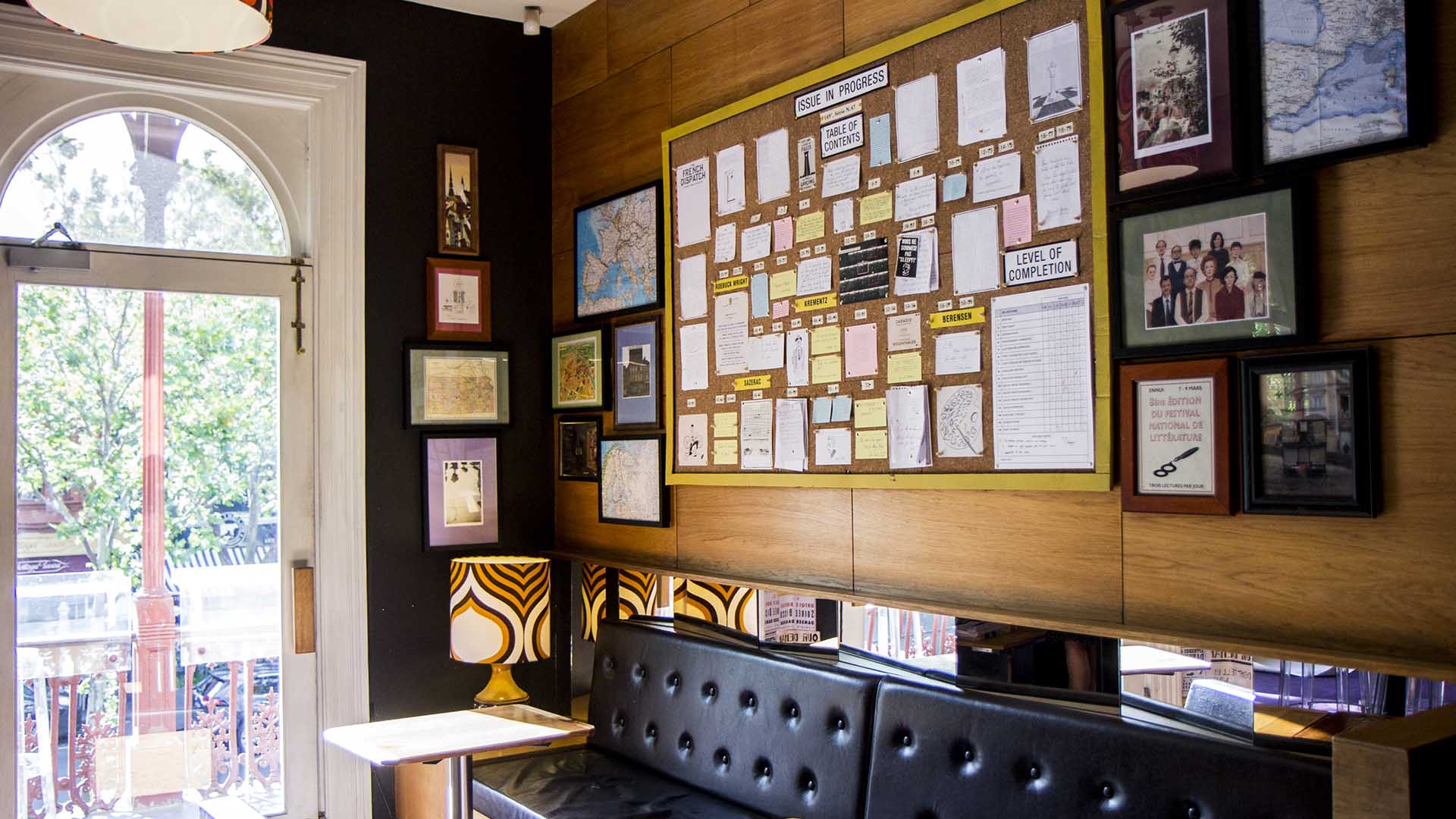 A Wes Anderson-Themed Bar Inspired by 'The French Dispatch' Has Popped Up at Cinema Nova 