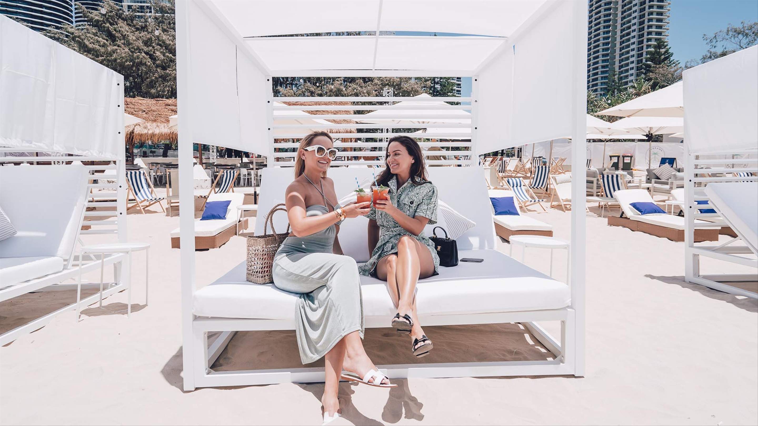 Kurrawa Beach Club Is Broadbeach's New Seaside PopUp with Cabanas