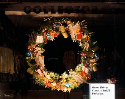 Art on King and Collector Store's Festive Installations