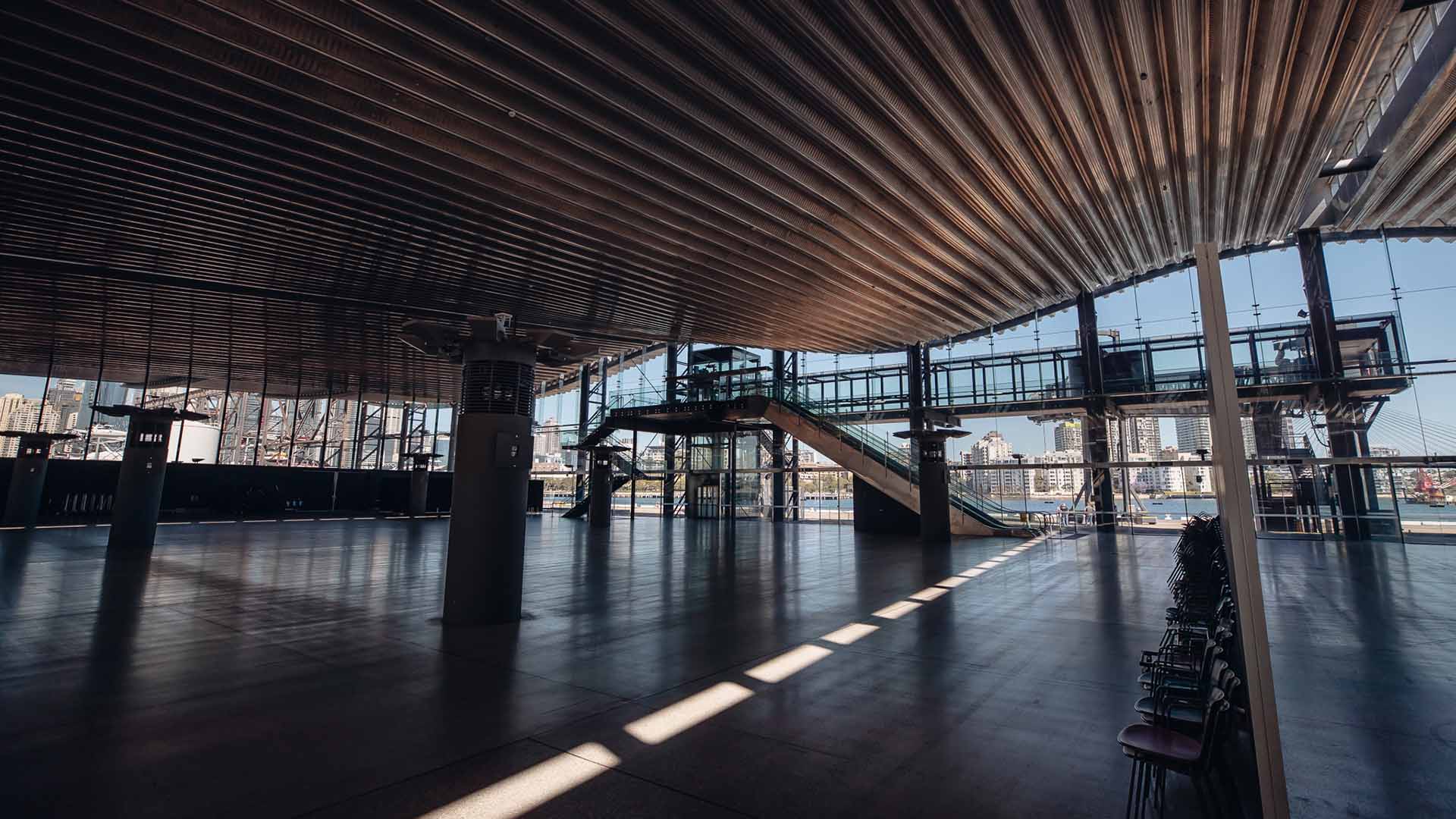 Terminal 4 Is Sydney's New Waterfront Electronic Music Venue in an Operational Shipping Terminal