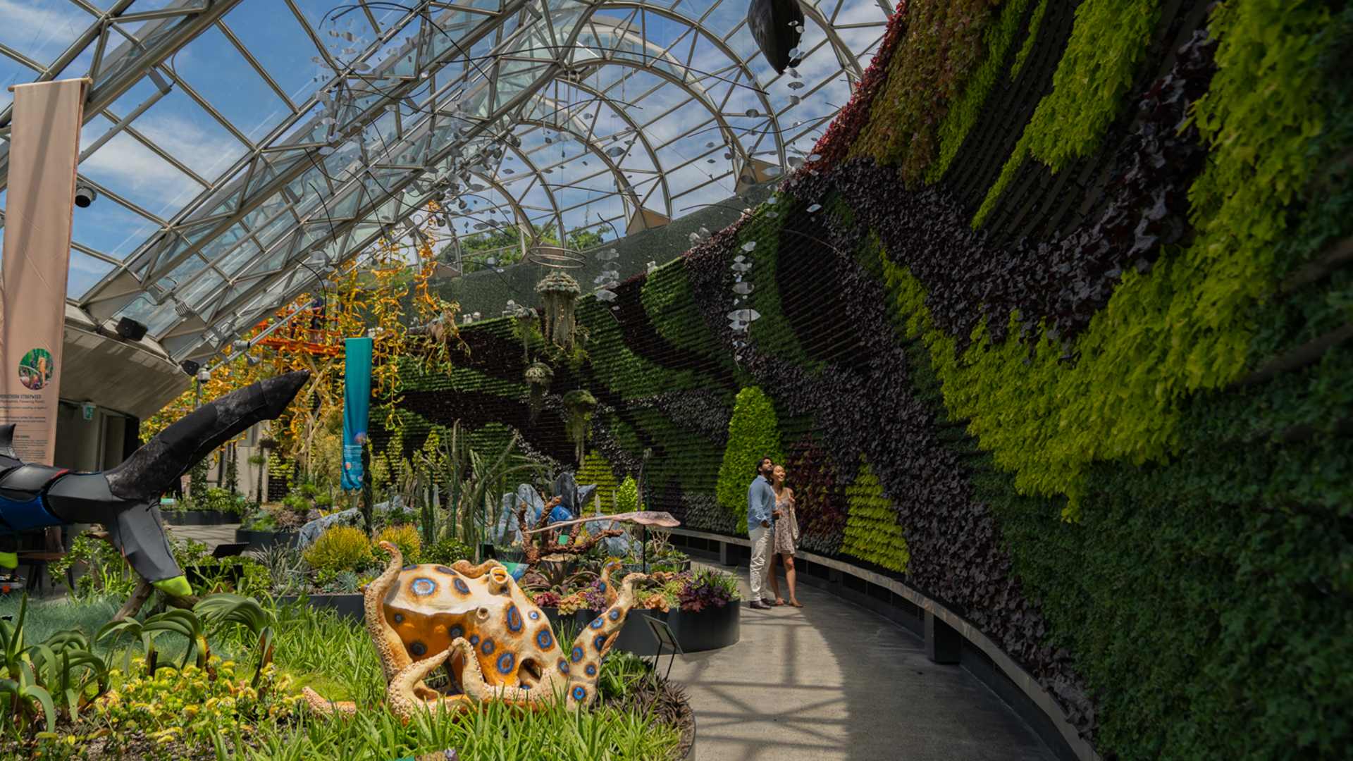 Plant and Sculpture Exhibition 'Inside the Tide' Has Taken Over The Calyx at the Royal Botanic Garden