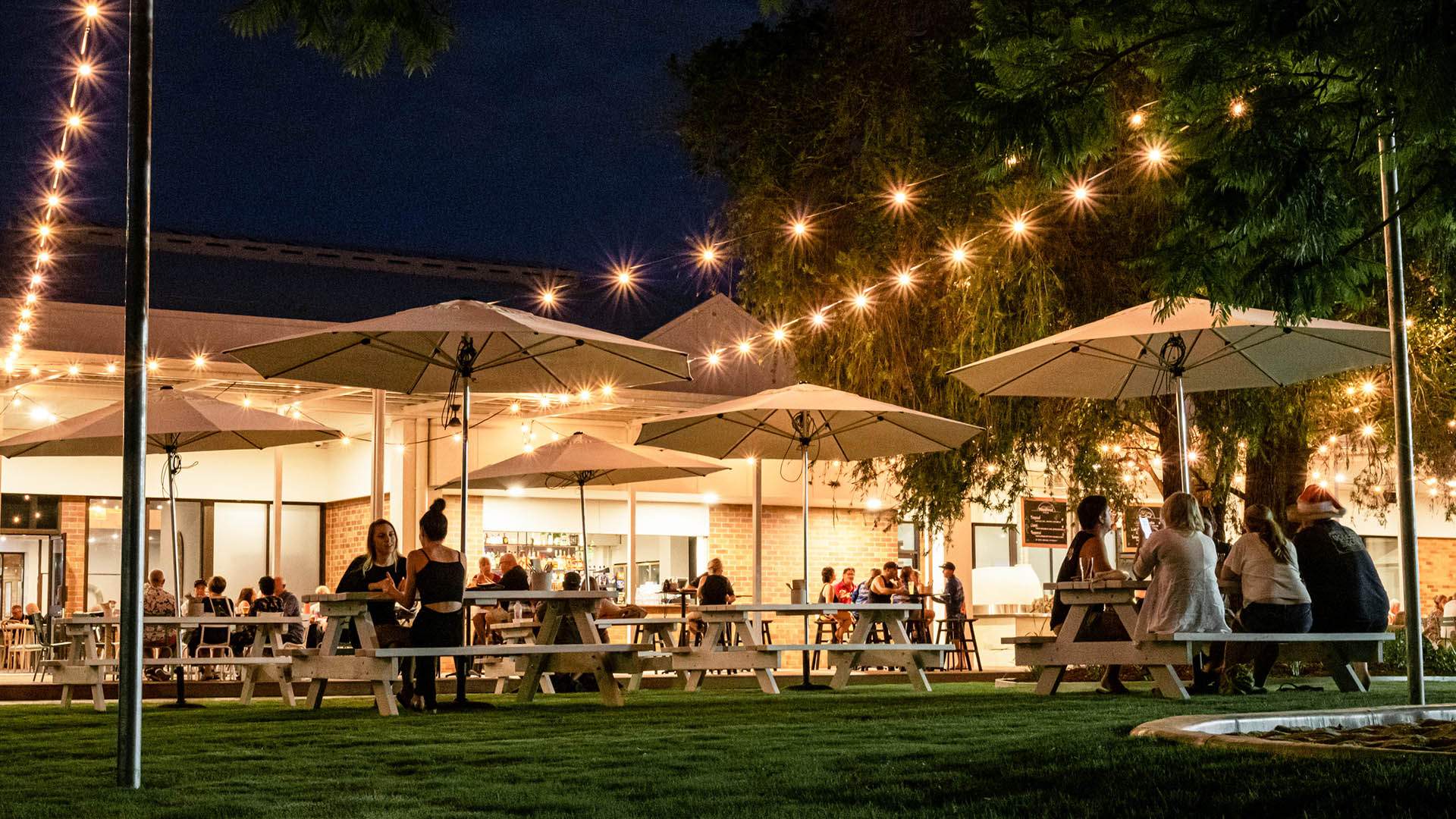 Bribie Island Hotel Has Reopened with a Big Fairy LightLit Beer Garden