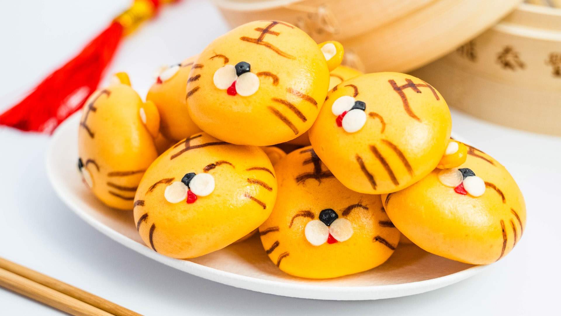 Din Tai Fung Is Making Adorable Chocolate and Biscoff Tiger Buns for Lunar New Year