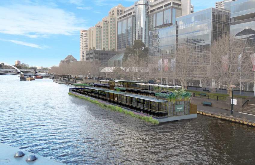 Background image for Yarra Botanicals Is Melbourne's Lush New Pontoon Bar and Eatery Docking in March