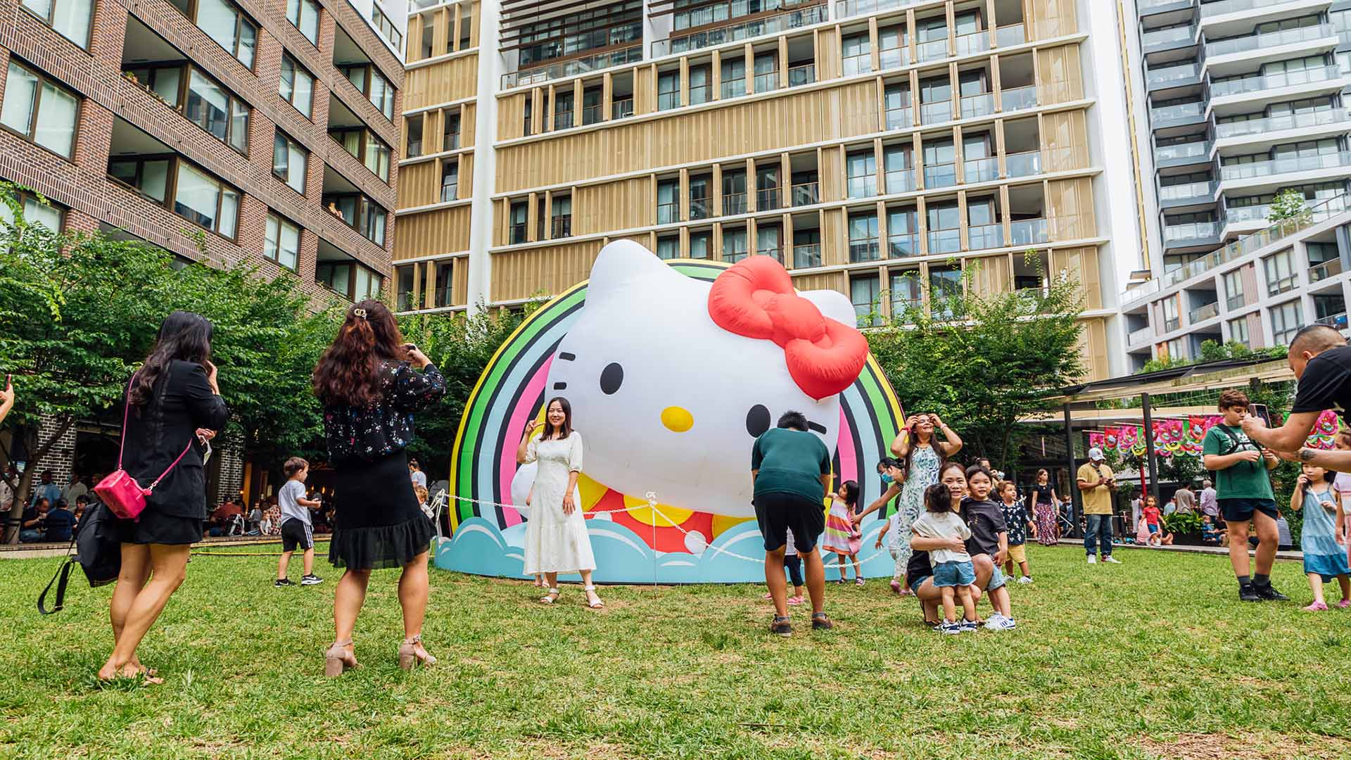 A 'Hello Kitty'Themed Town Is Taking Over Darling Square for the Next