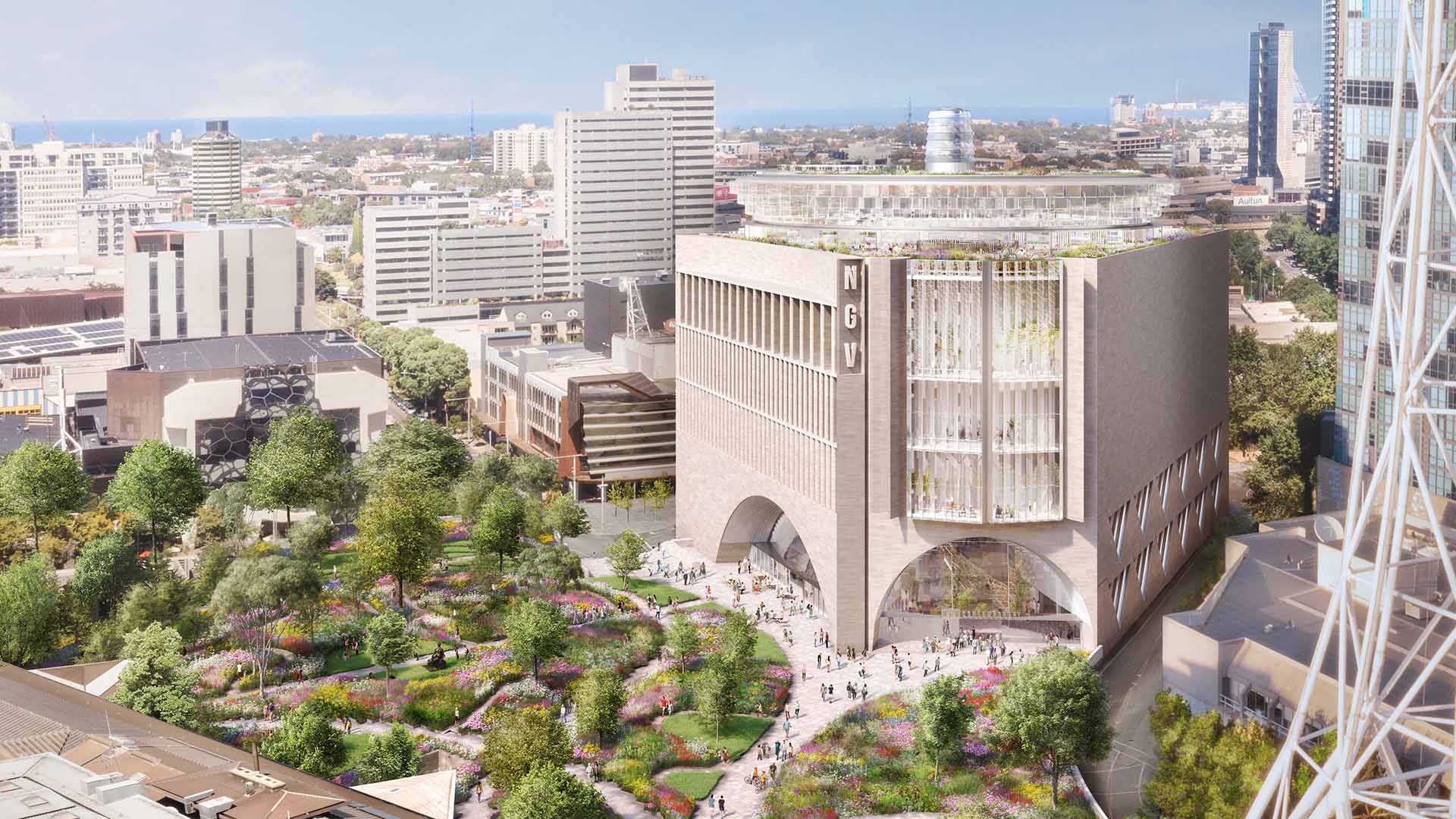 This Is What Melbourne's New NGV Contemporary and Its Rooftop Sculpture Garden Will Look Like
