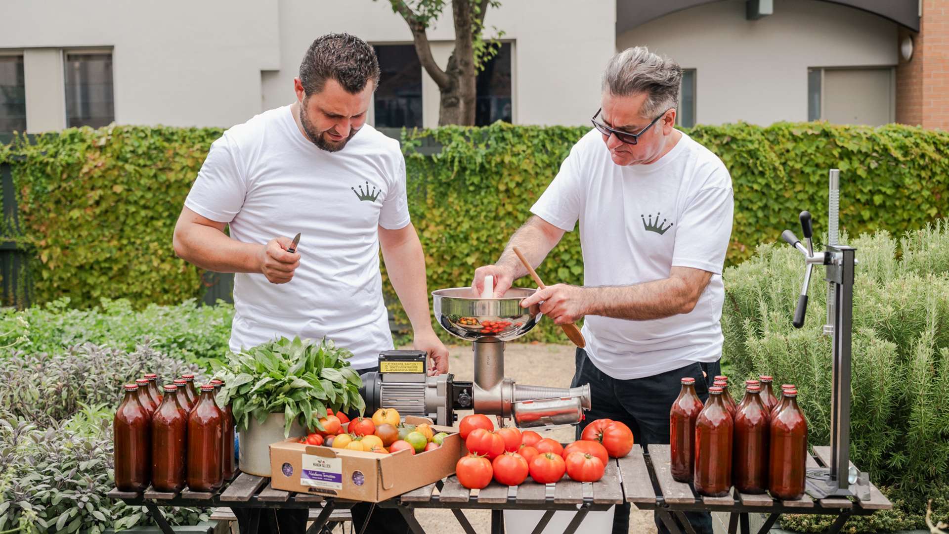 Passata-Making Day with Guy Grossi and Matteo Toffano