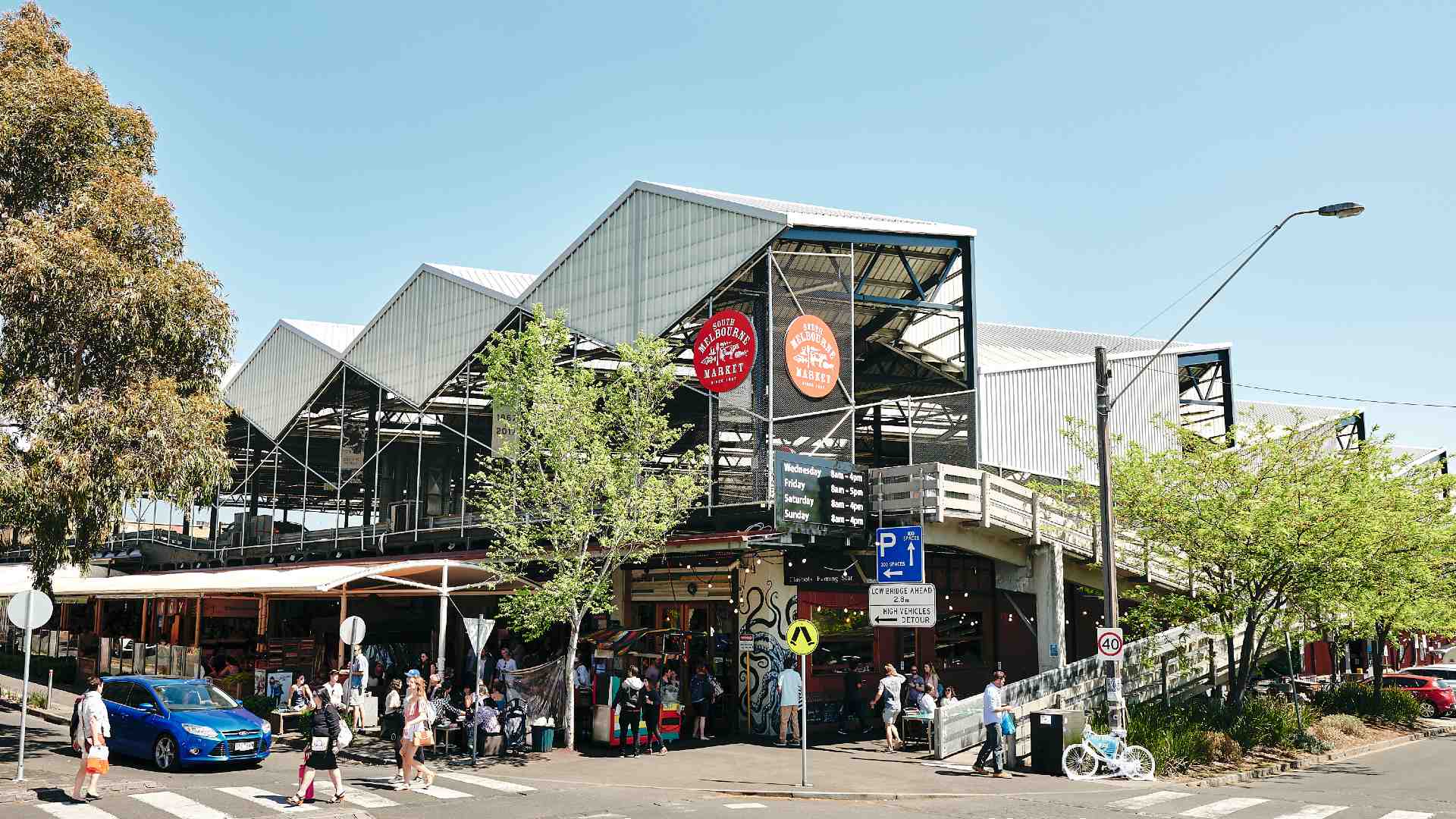 The exterior of South Melbourne Market
