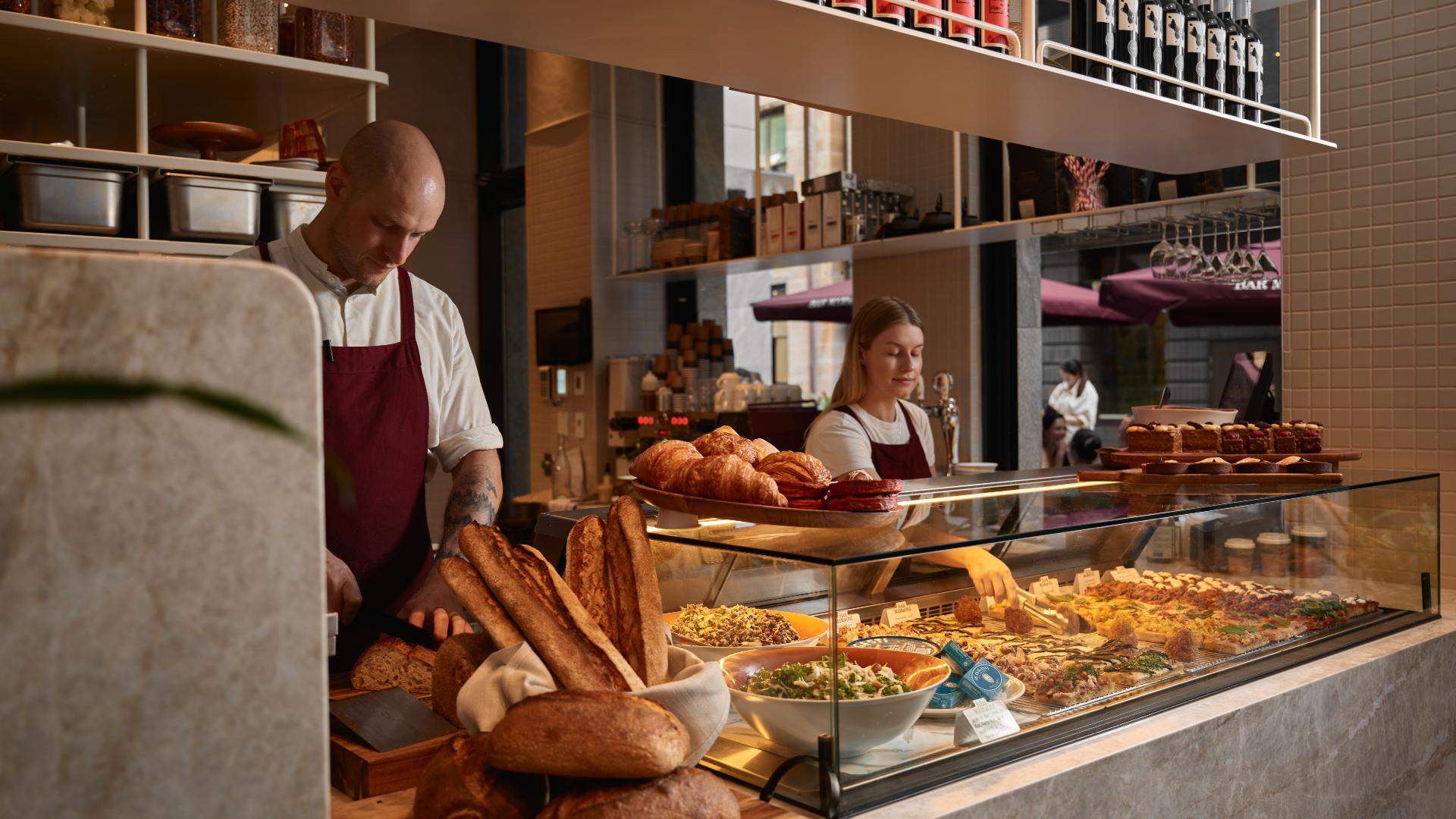 the counter at Bar Mammoni - home to some of the best breakfast in Sydney.