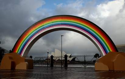 Background image for Tinder Is Building a Big Rainbow in a Regional Aussie Town — and You Can Vote for Where It'll Live