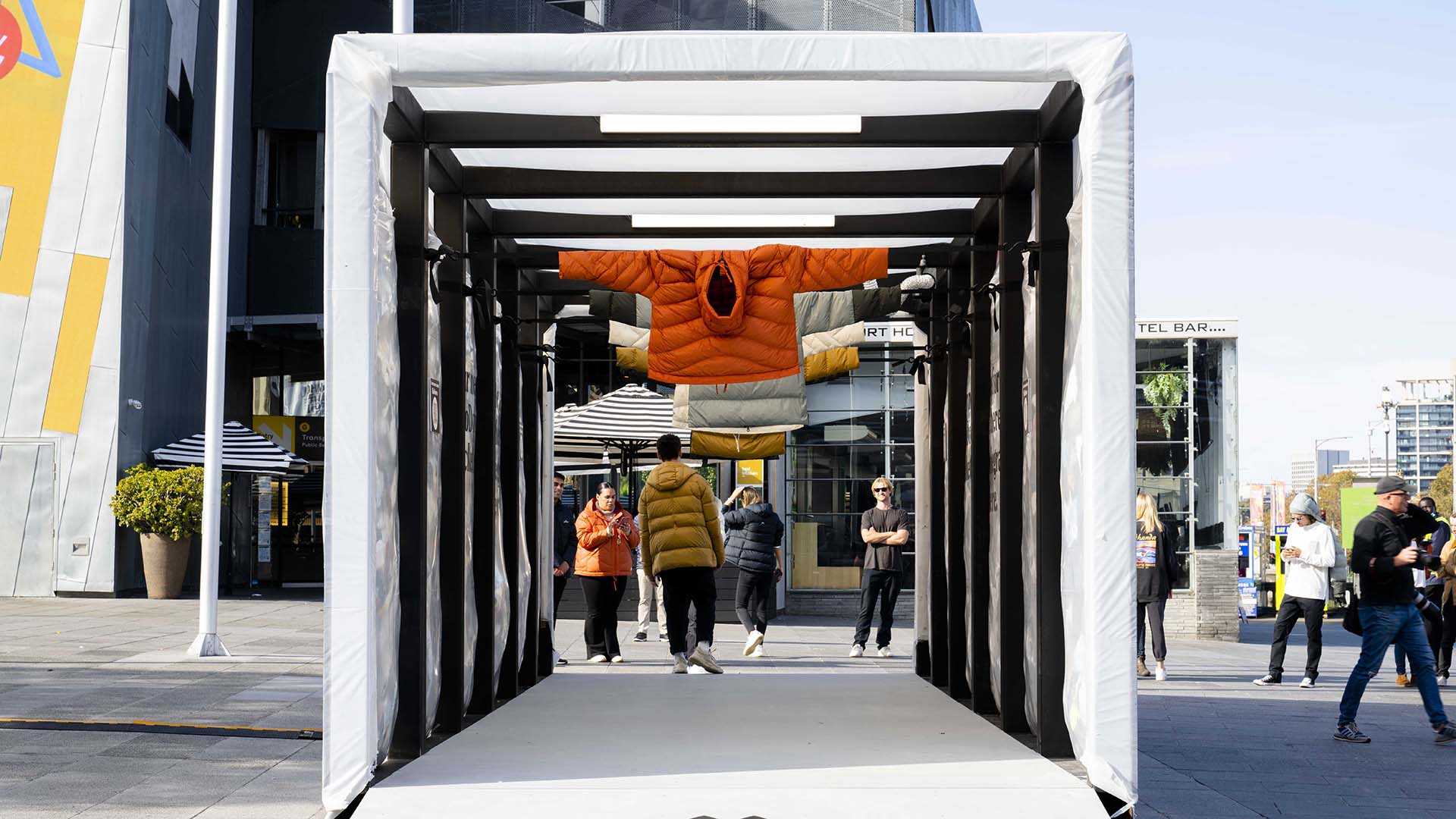 Kathmandu and Joost Bakker Have Filled Federation Square with 3000-Plus Kilograms of Fashion Waste