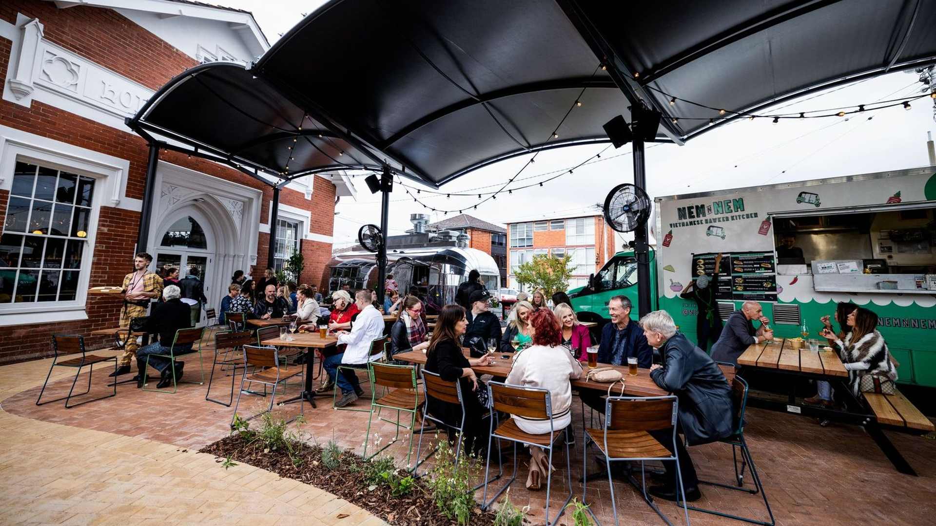 Now Open: Bar and Food Truck Park Trinity Has Opened in a Former St Kilda Church Hall