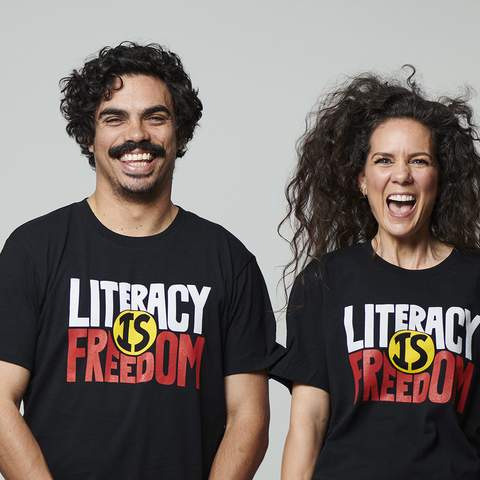 All the Profits From These New 'Literacy Is Freedom' T-Shirts Will Support First Nations Australians