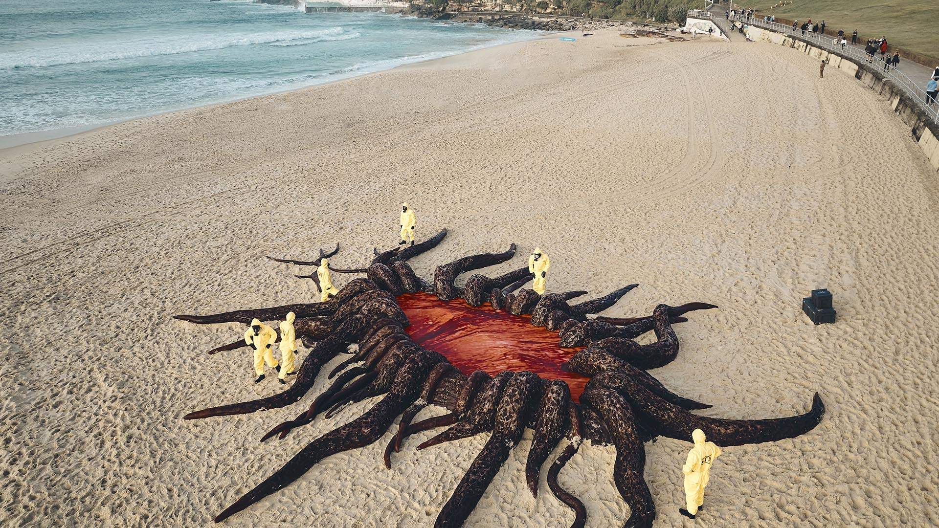 The Upside Down Has Arrived Down Under A Giant Stranger Things Rift Has Taken Over Bondi