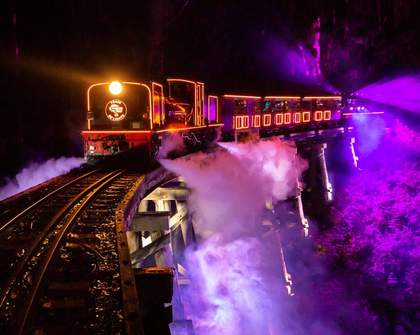 All Aboard: Puffing Billy Will Be Transformed with an Immersive Light Experience This Winter
