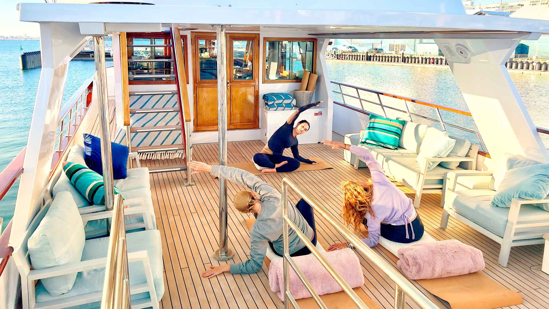 This Wellness Retreat on a Superyacht in Auckland's Harbour Includes Yoga, Massages and a Spa