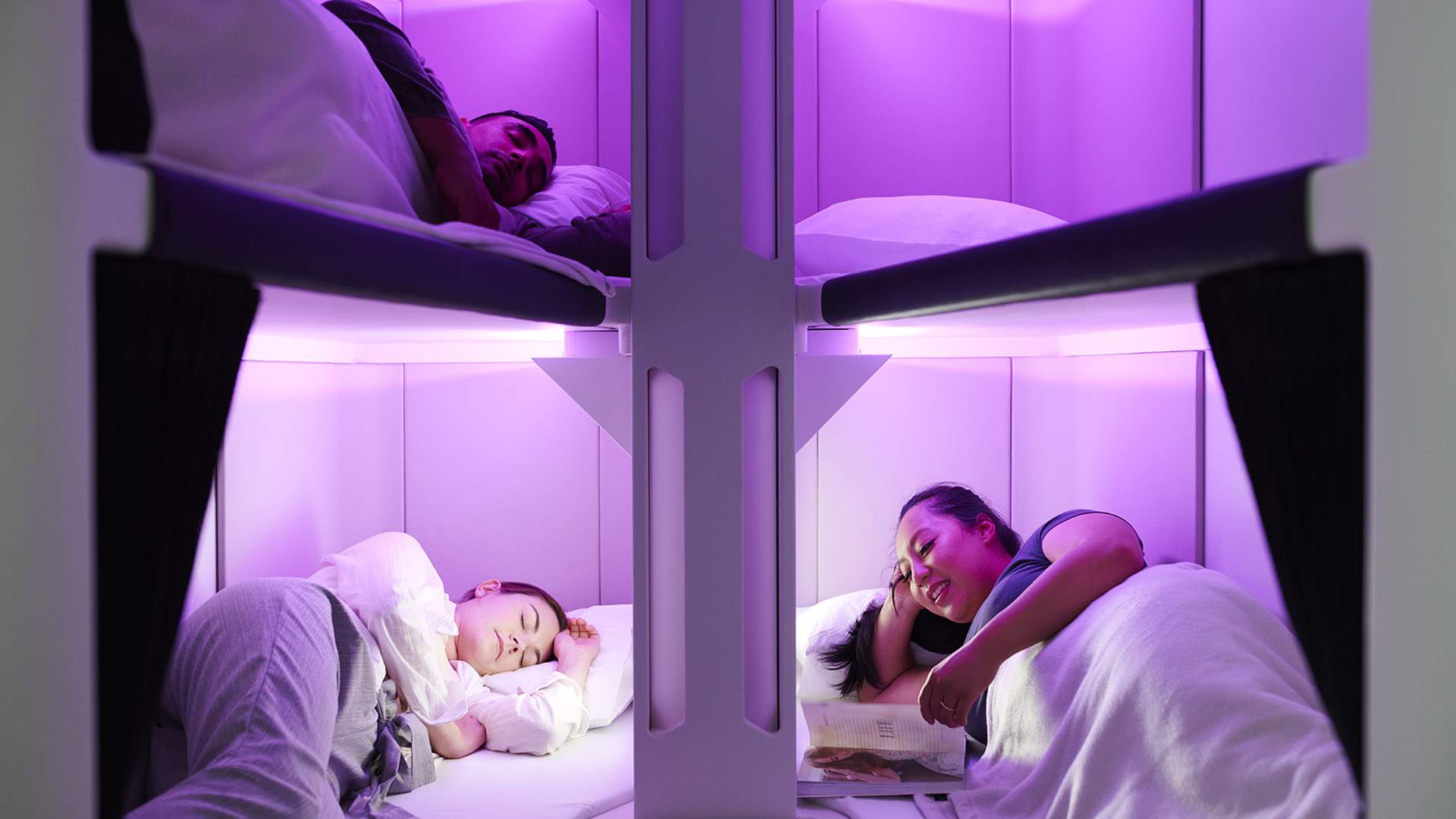 Air New Zealand's Lie-Flat Economy Bunk Beds Will Be Available on New York and Chicago Routes From 2024