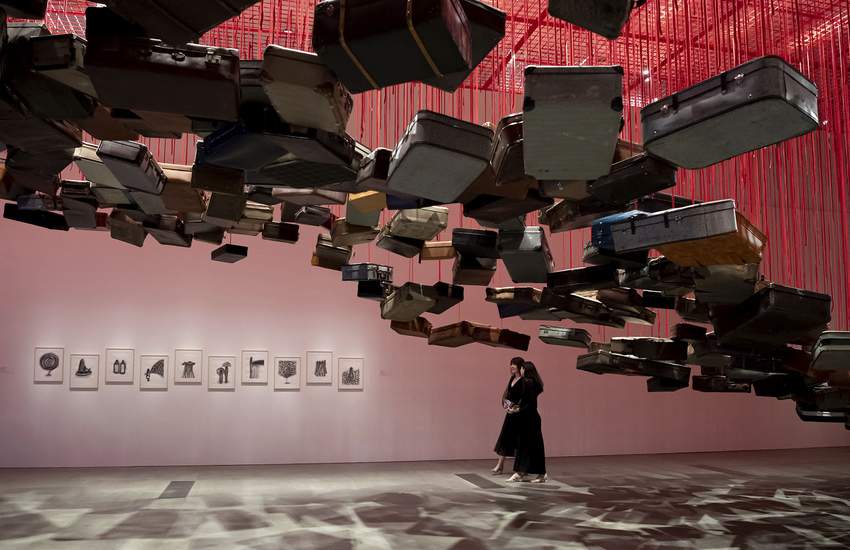 Background image for Inside 'The Soul Trembles': Eight Stunning Art Must-Sees at GOMA's Huge Chiharu Shiota Exhibition