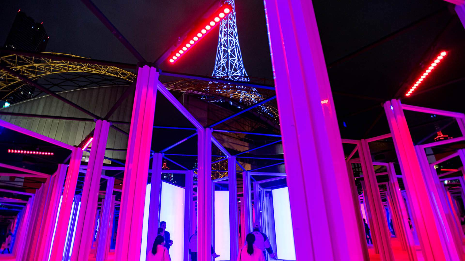 You Can Currently Wander Through a 700-Square-Metre Kaleidoscope Outside Arts Centre Melbourne