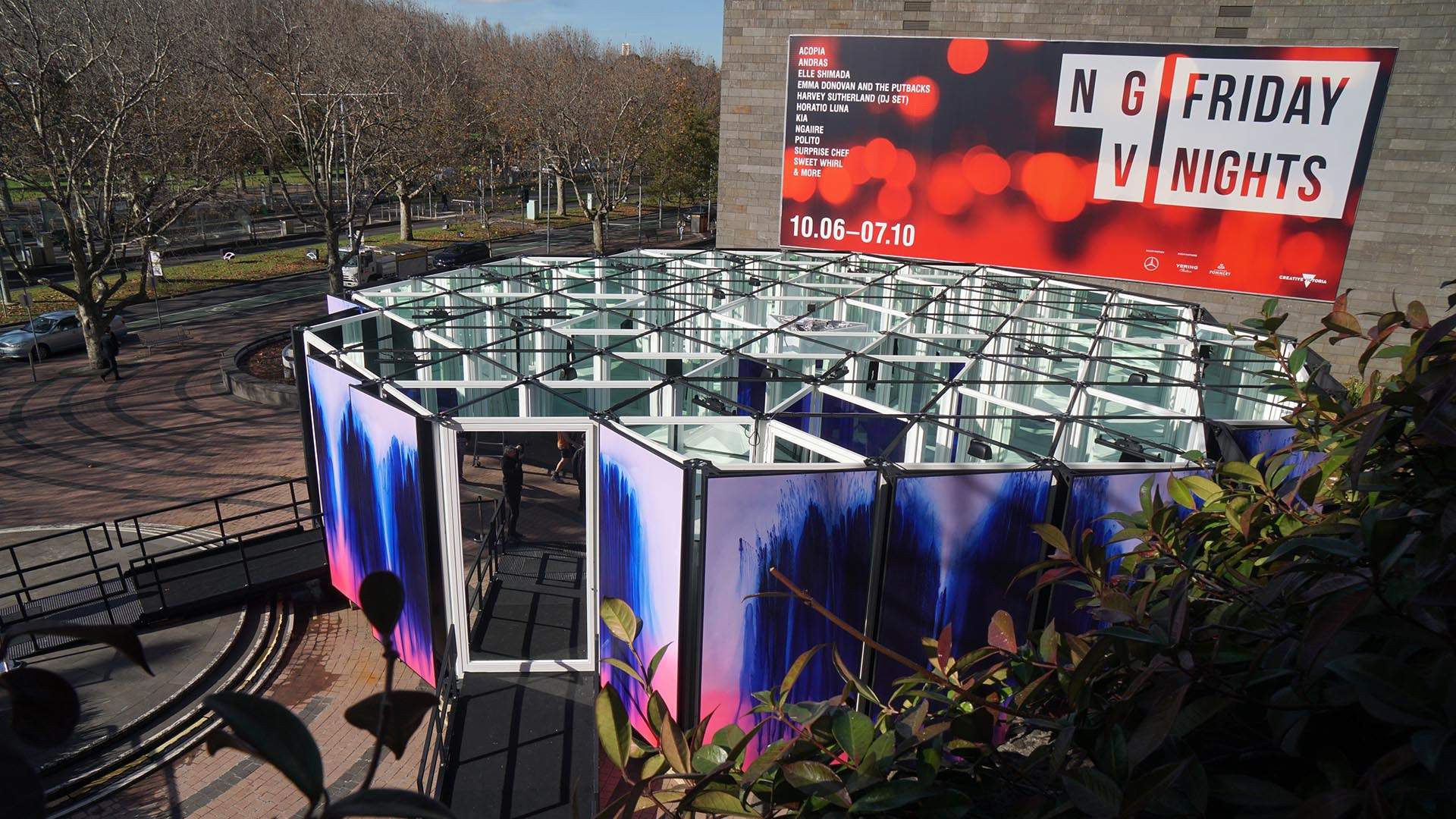 You Can Currently Wander Through a 700-Square-Metre Kaleidoscope Outside Arts Centre Melbourne