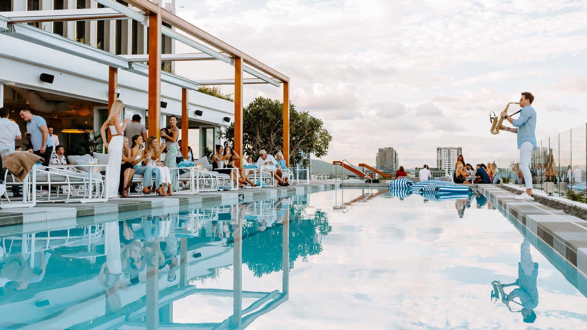 Opening Night at Marlins Park Pool — a Twitter Collection