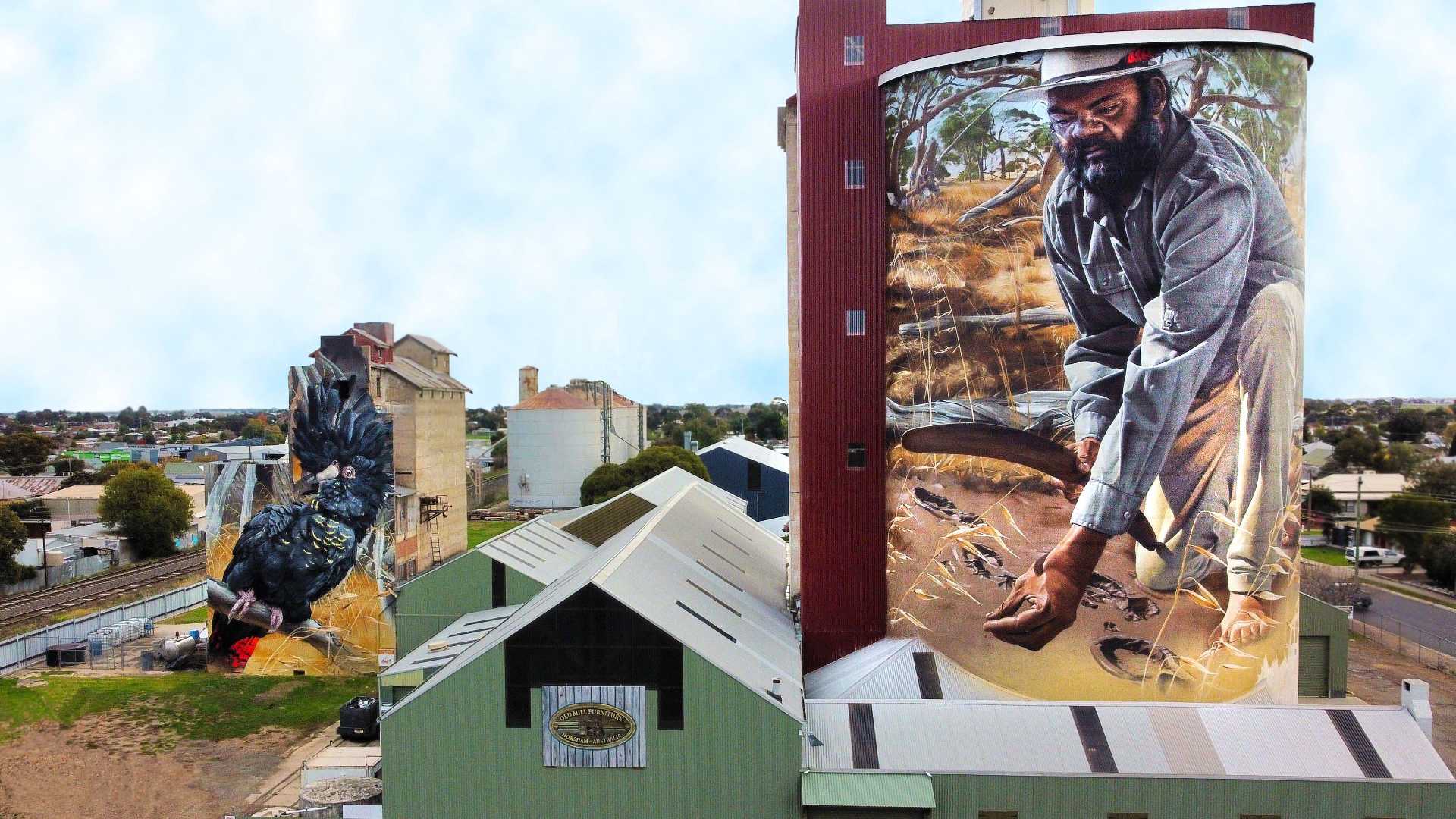 The Silo Art Trail Has Just Scored a New Two-Part Mural in Horsham