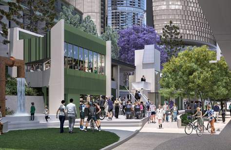 Brisbane's New Queen's Wharf Precinct Will Soon Be Home to the City's First Riverside Bikeway Cafe