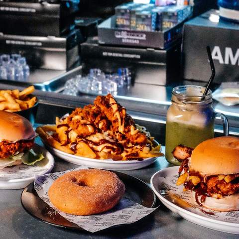 burgers, fries and donuts at Butter - home to some of the best donuts in Sydney