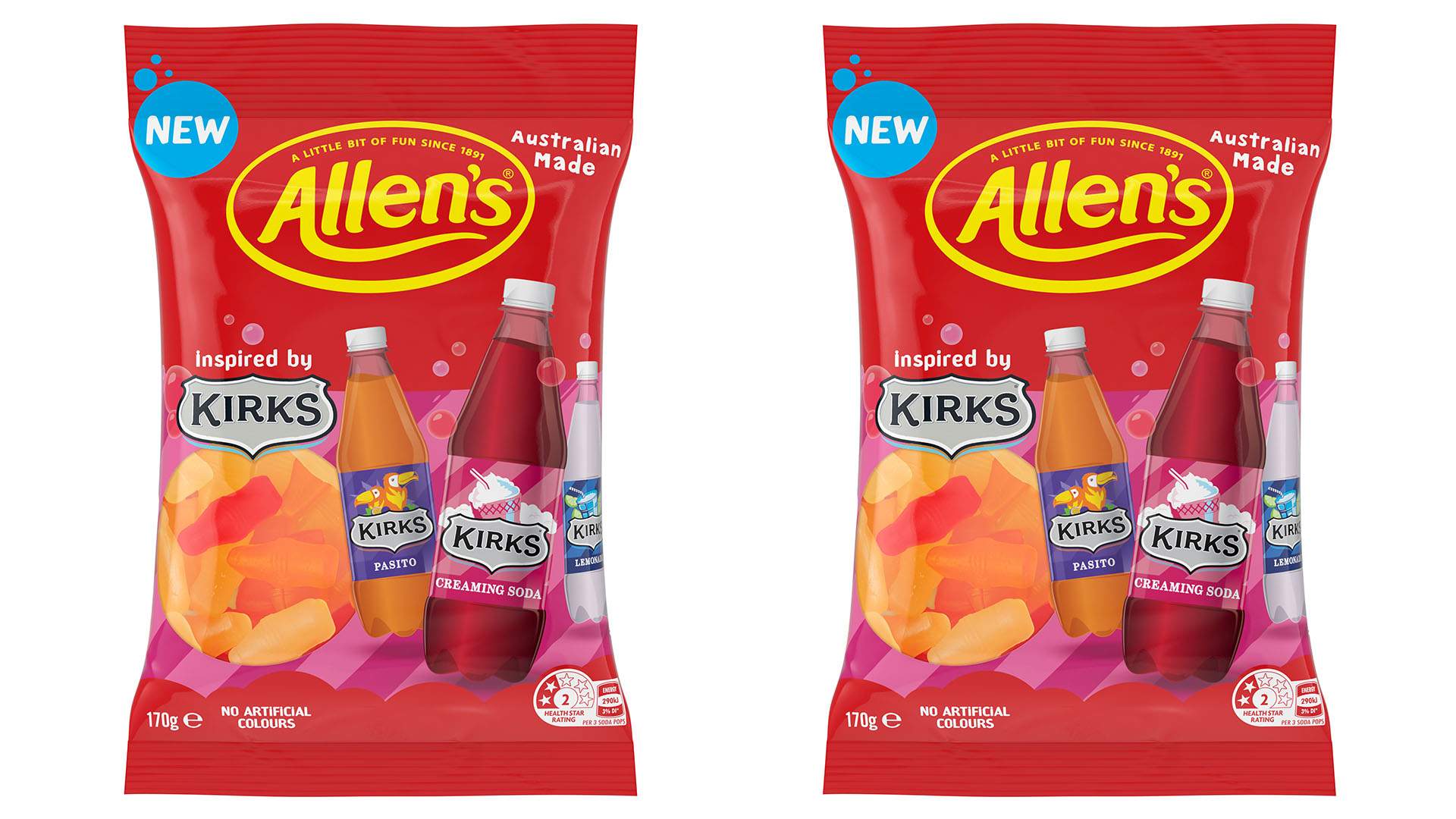 Allen's Is Turning Kirks' Classic Pasito, Creaming Soda and Lemonade Soft Drinks Into Lollies