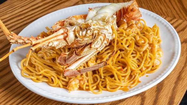 the lobster spaghetti at Osteria Renata Prahran