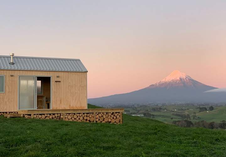 Background image for Repose's Luxe New Off-Grid Eco-Cabins Offer Stays with Breathtaking Views Around New Zealand