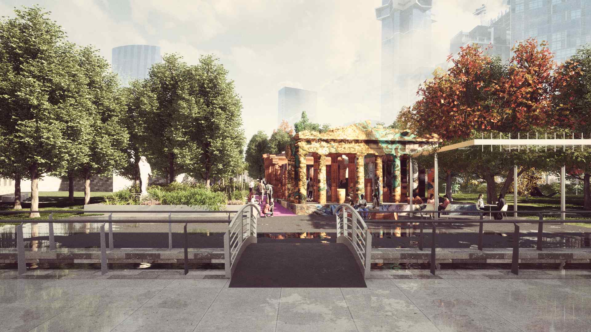An Art-Clad Replica of Greece's Parthenon Will Pop Up Outside the NGV for Summer