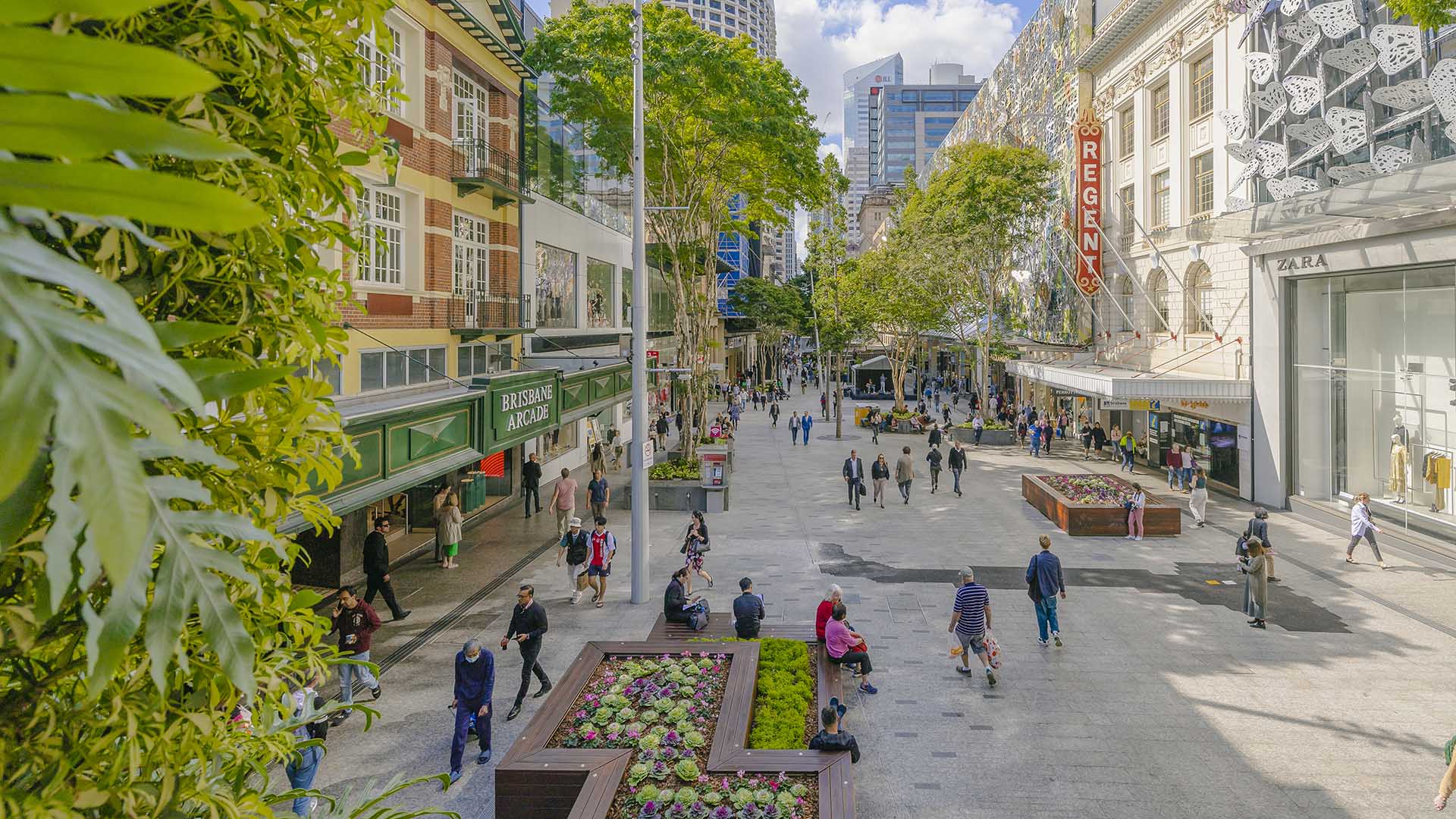 Queen Street Mall, Brisbane's iconic shopping strip