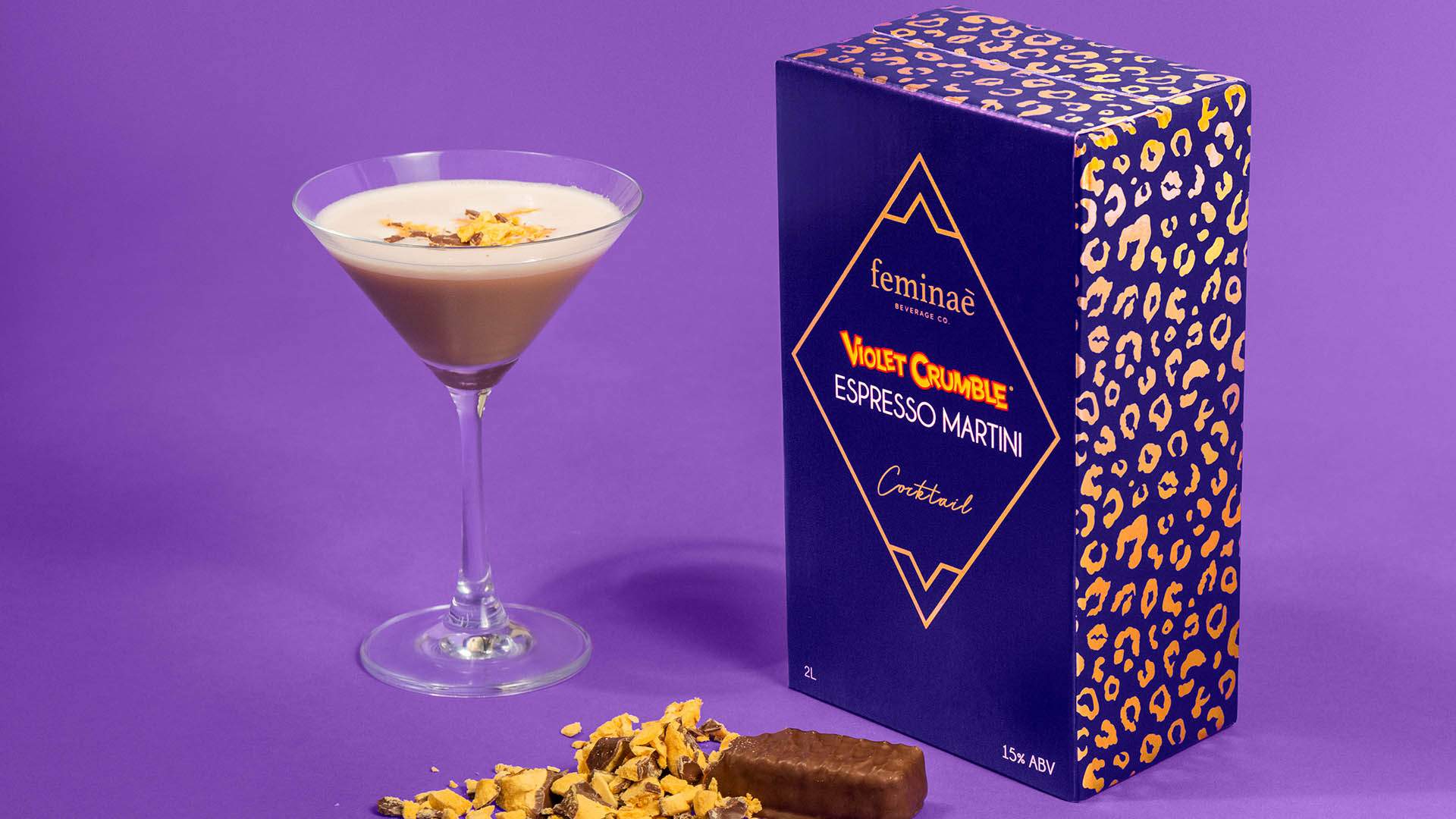 You Can Now Buy Violet Crumble Espresso Martinis in Two-Litre Ready-to-Drink Casks